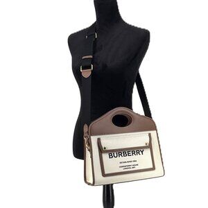 Burberry Pocket Bag Natural / Malt Brown